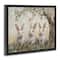 Stupell Industries Fairytale Bunnies Under Tree Floating Frame Wall Art